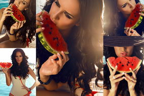 娱乐吃瓜美女图片,揭秘吃瓜美女的爆红之路